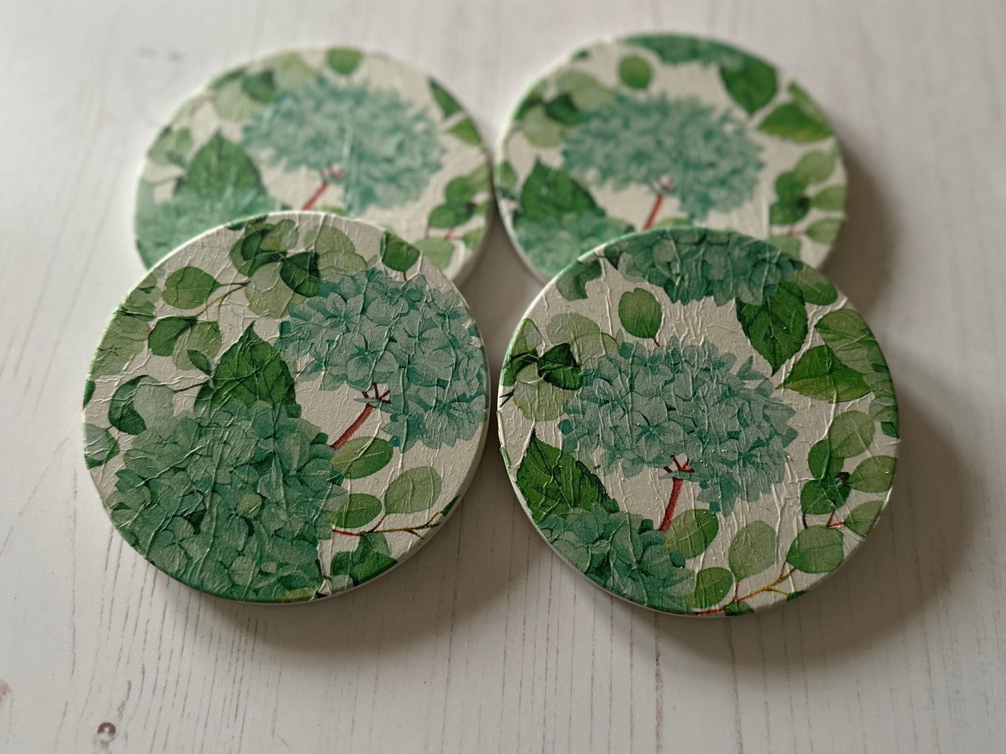 Hydrangea Coaster Green