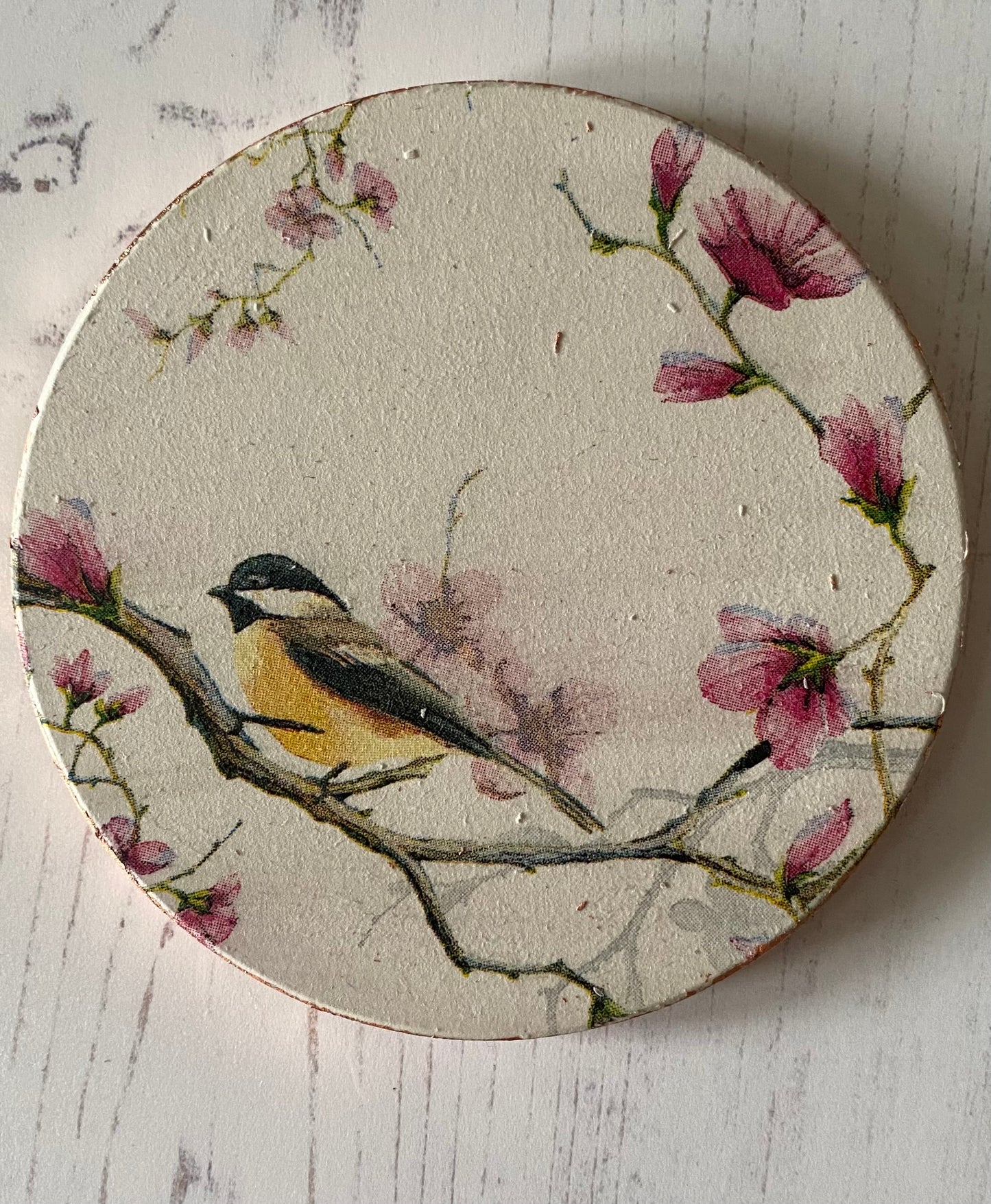 Bird in Blossom Coaster Set