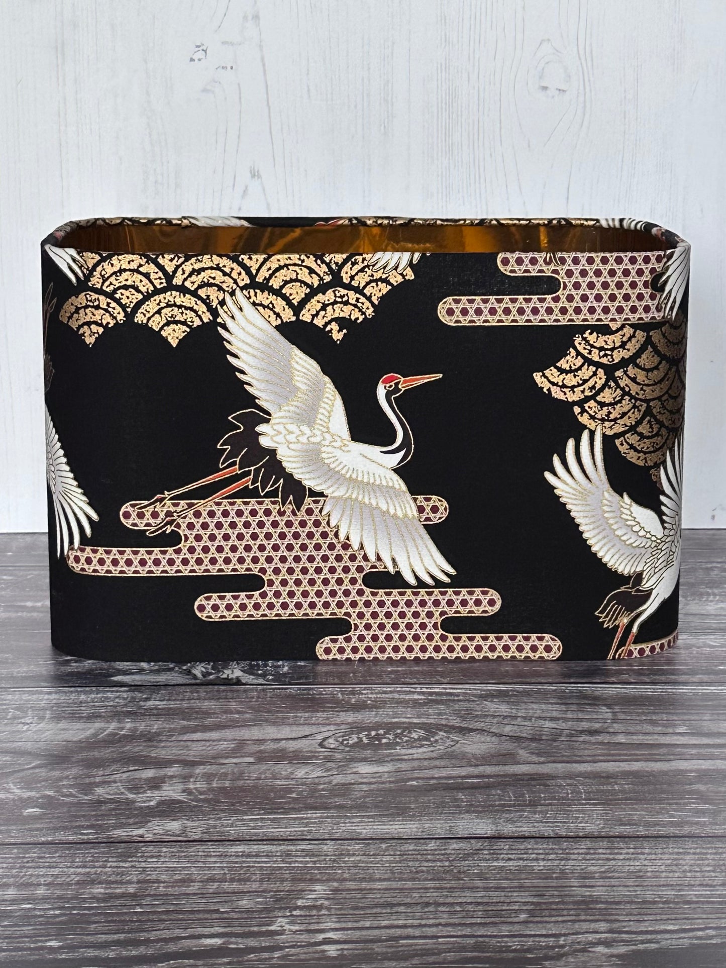 Rectangle Lampshade Flying Cranes