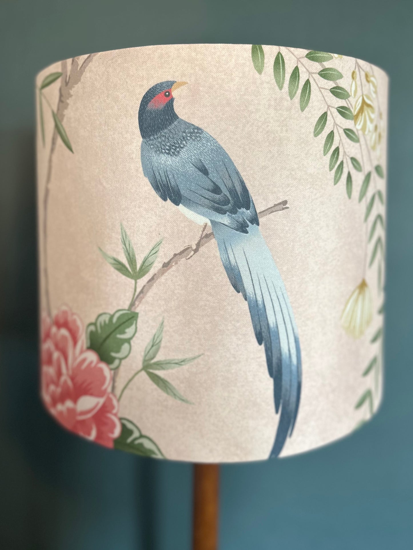 Bird and Blossom Lampshade Pink