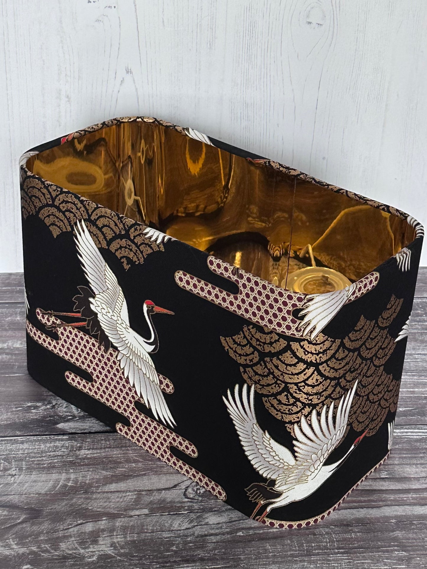 Rectangle Lampshade Flying Cranes