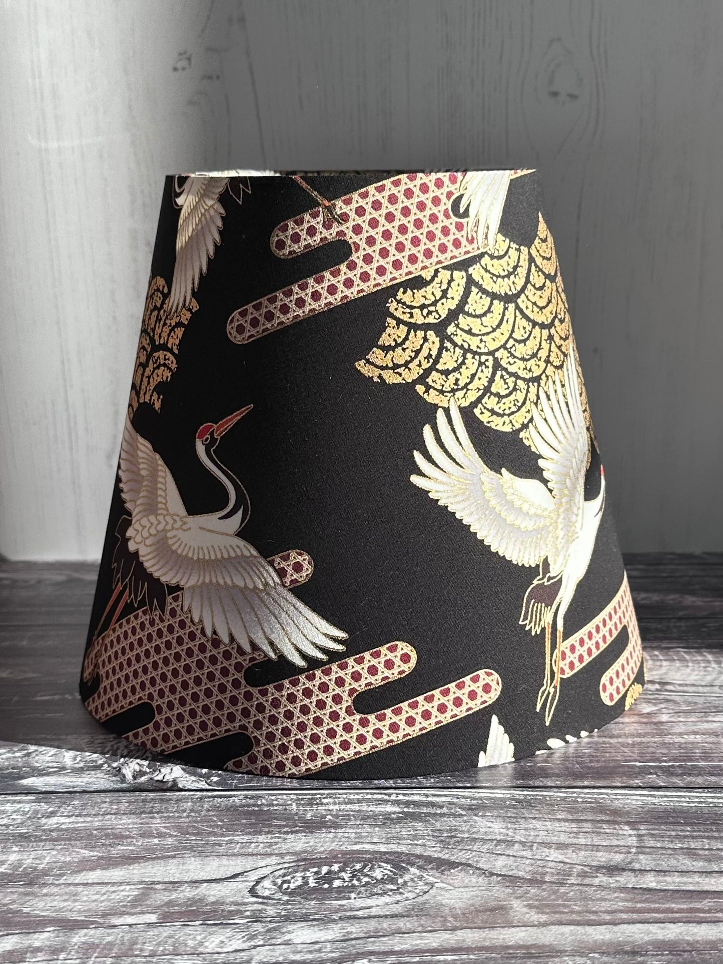 Empire lampshade Flying Cranes