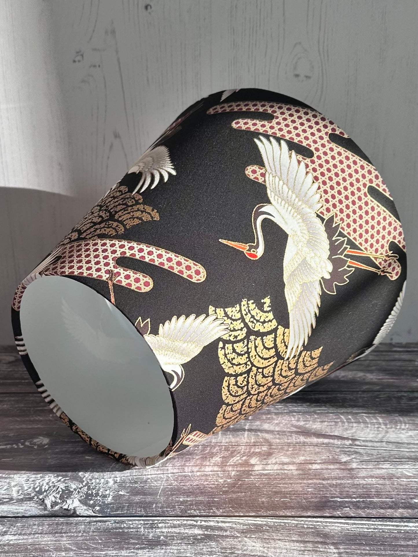 Empire lampshade Flying Cranes