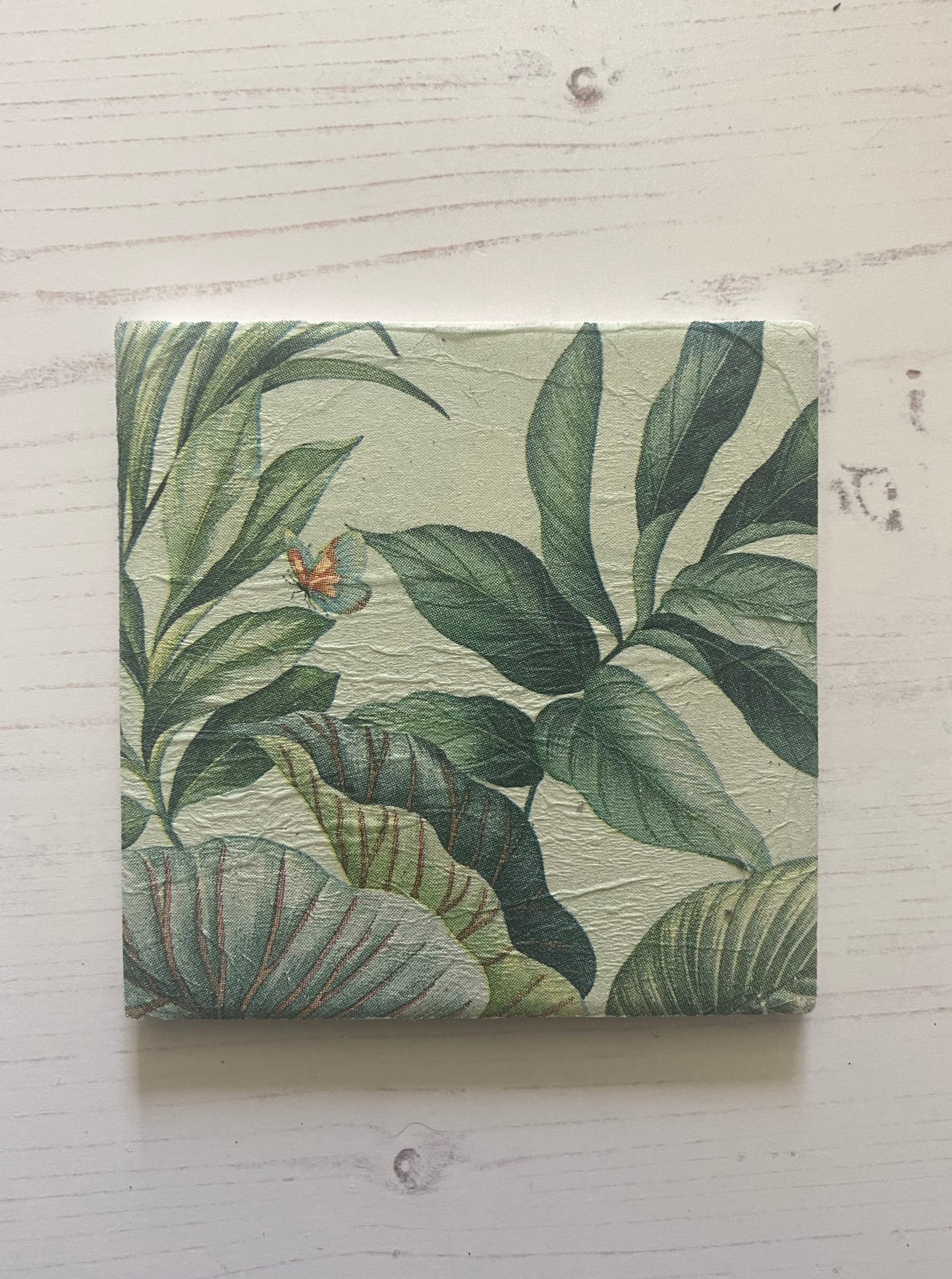 Peacock in Foliage Coaster Set