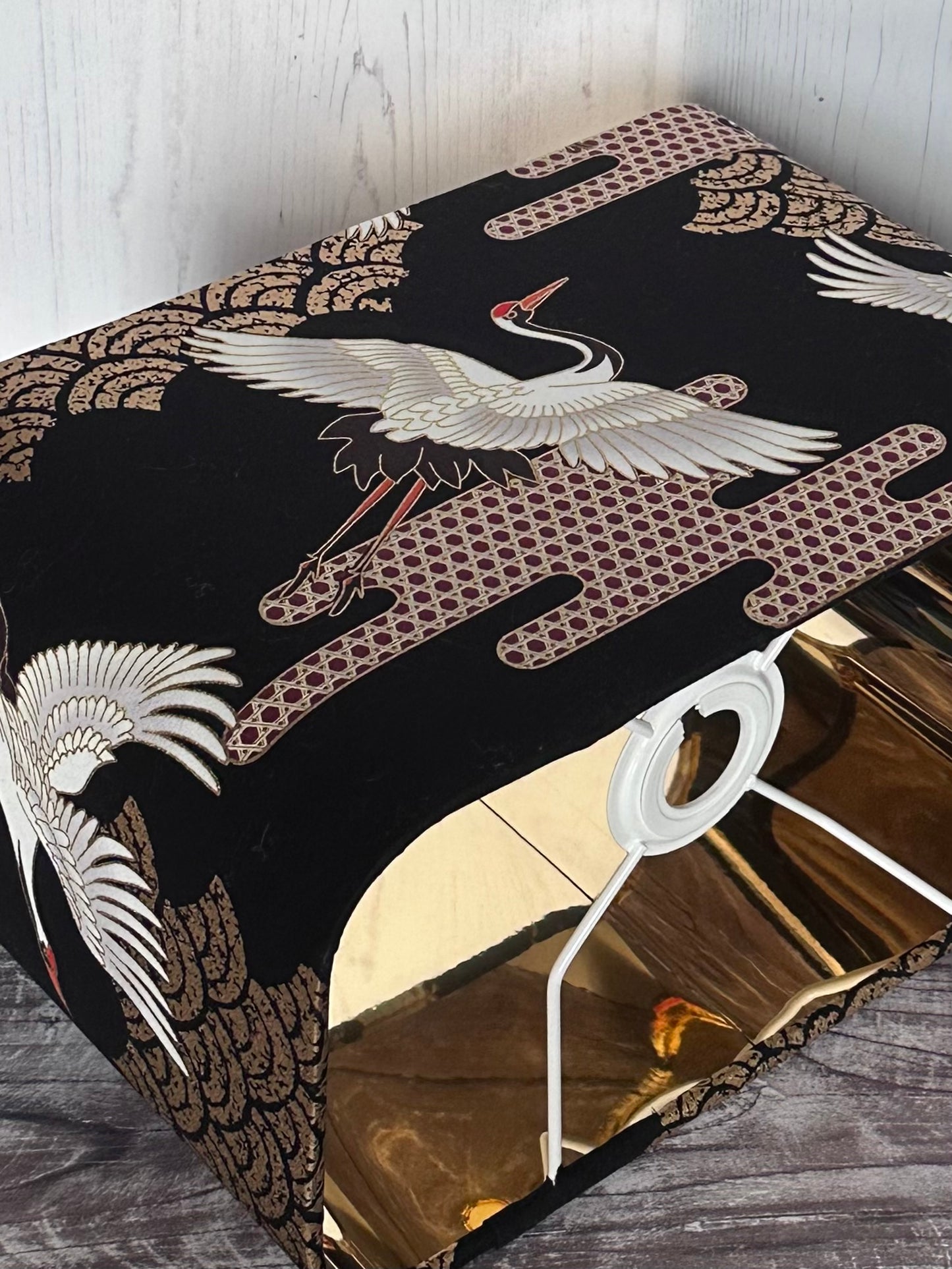 Rectangle Lampshade Flying Cranes