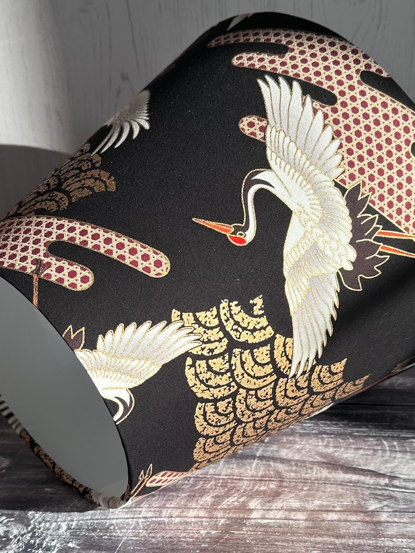 Empire lampshade Flying Cranes