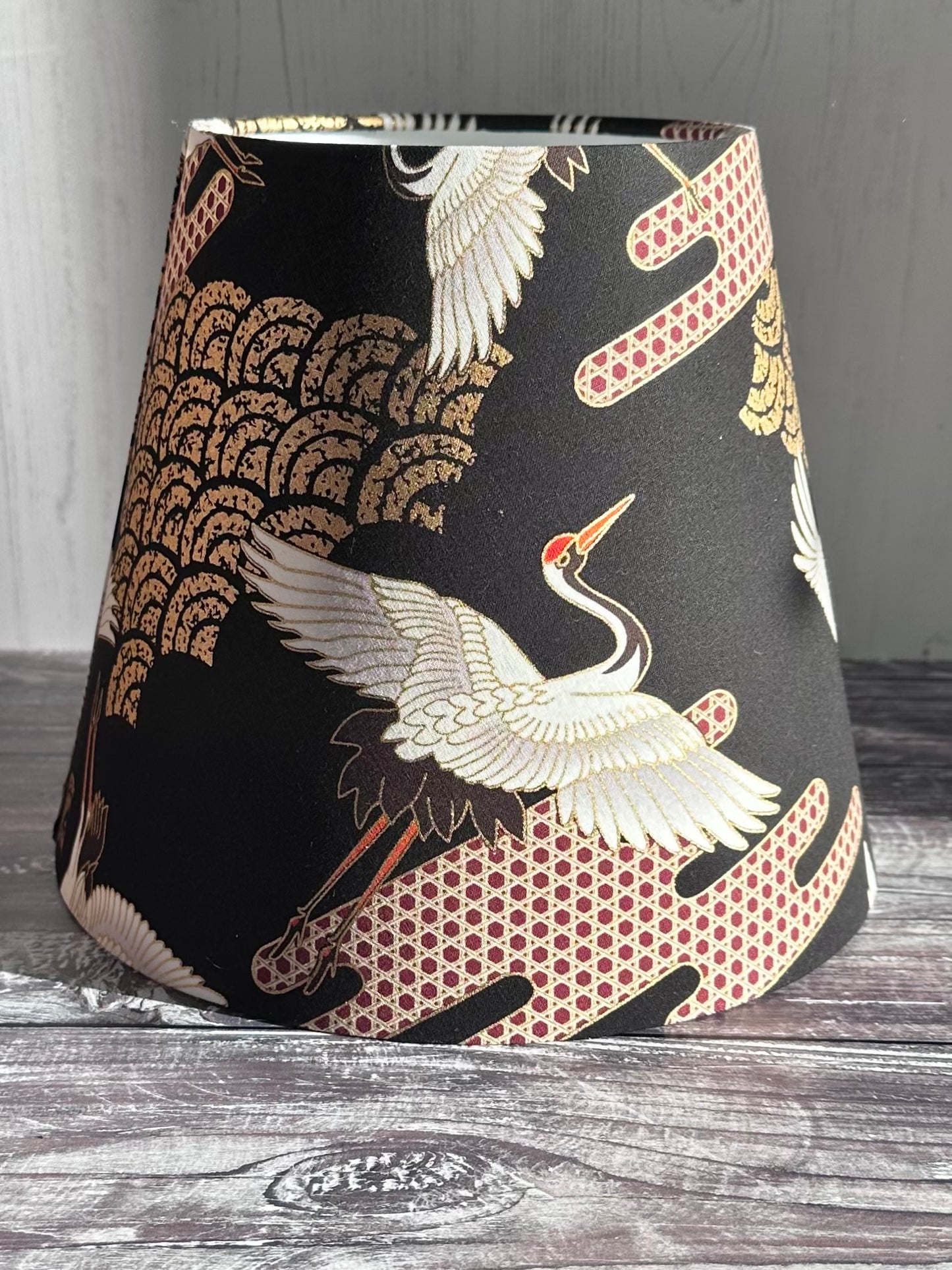 Empire lampshade Flying Cranes