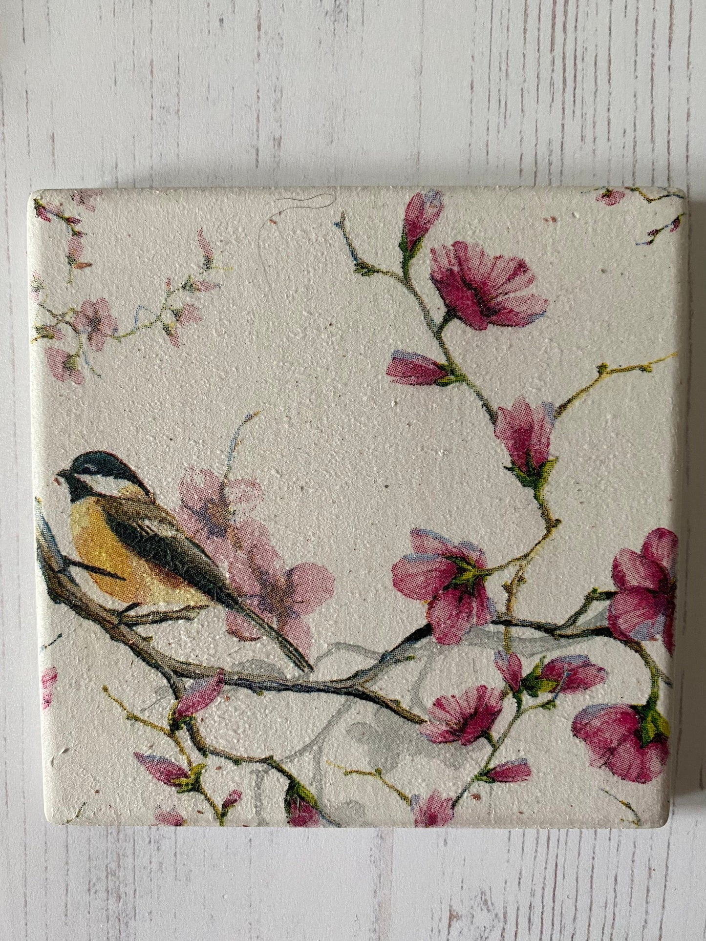 Bird in Blossom Coaster Set