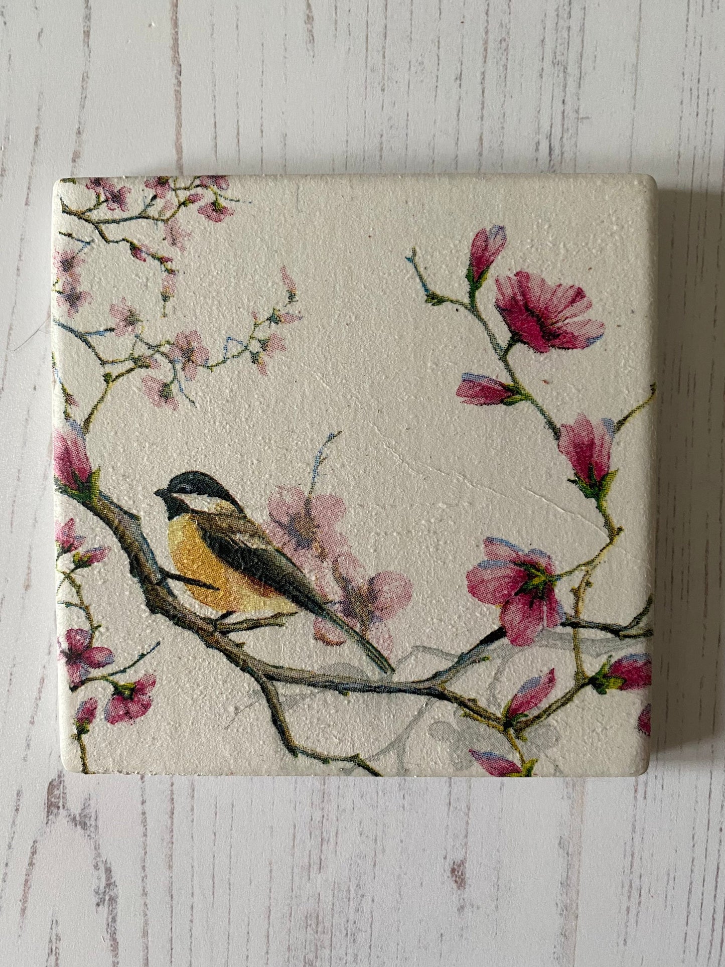 Bird in Blossom Coaster Set