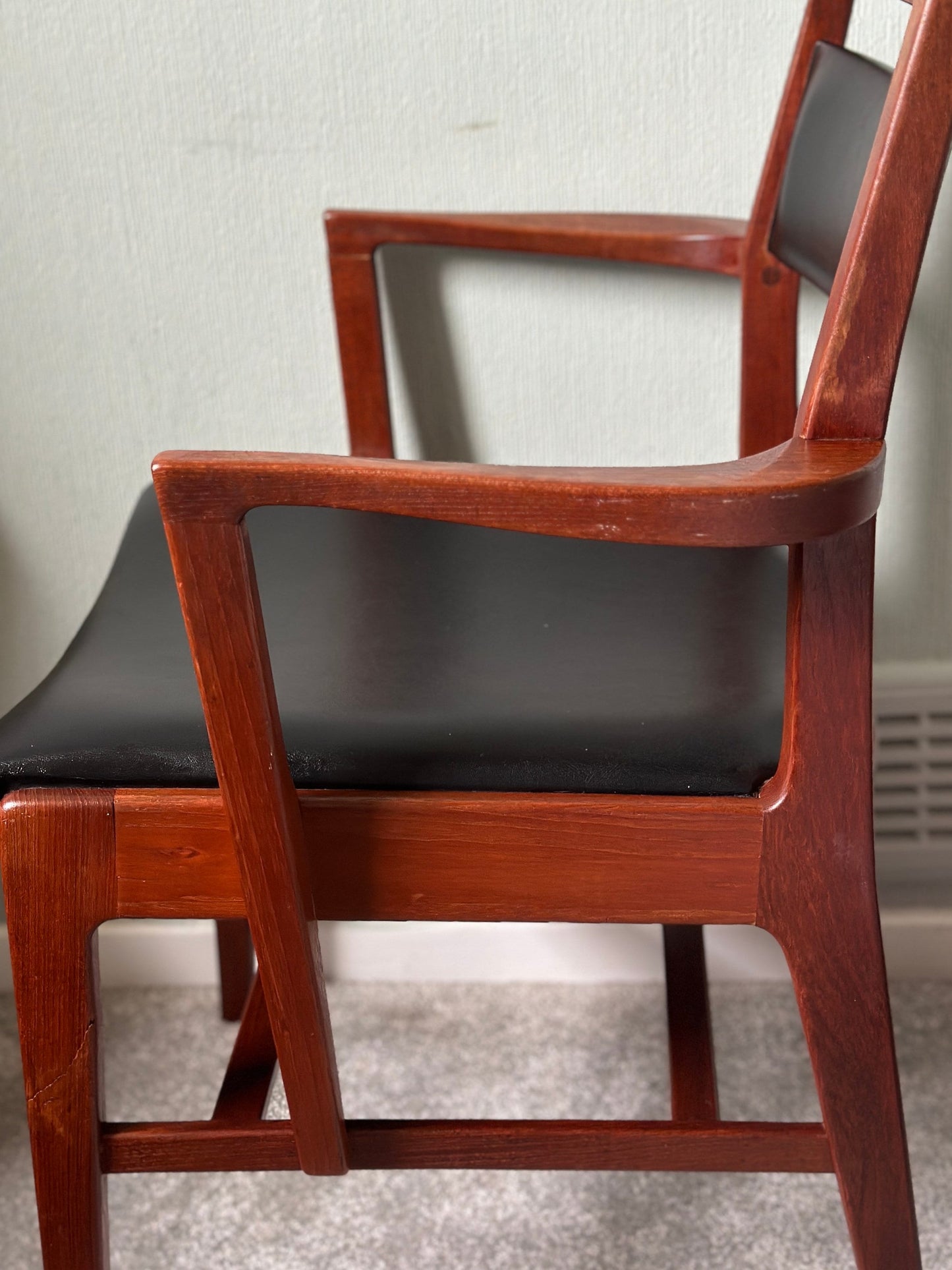 Mid century dinning chair, Vansen dining chair, danish mc chair, MCM chair, mid century arm chair, vintage chair, MC dining chair
