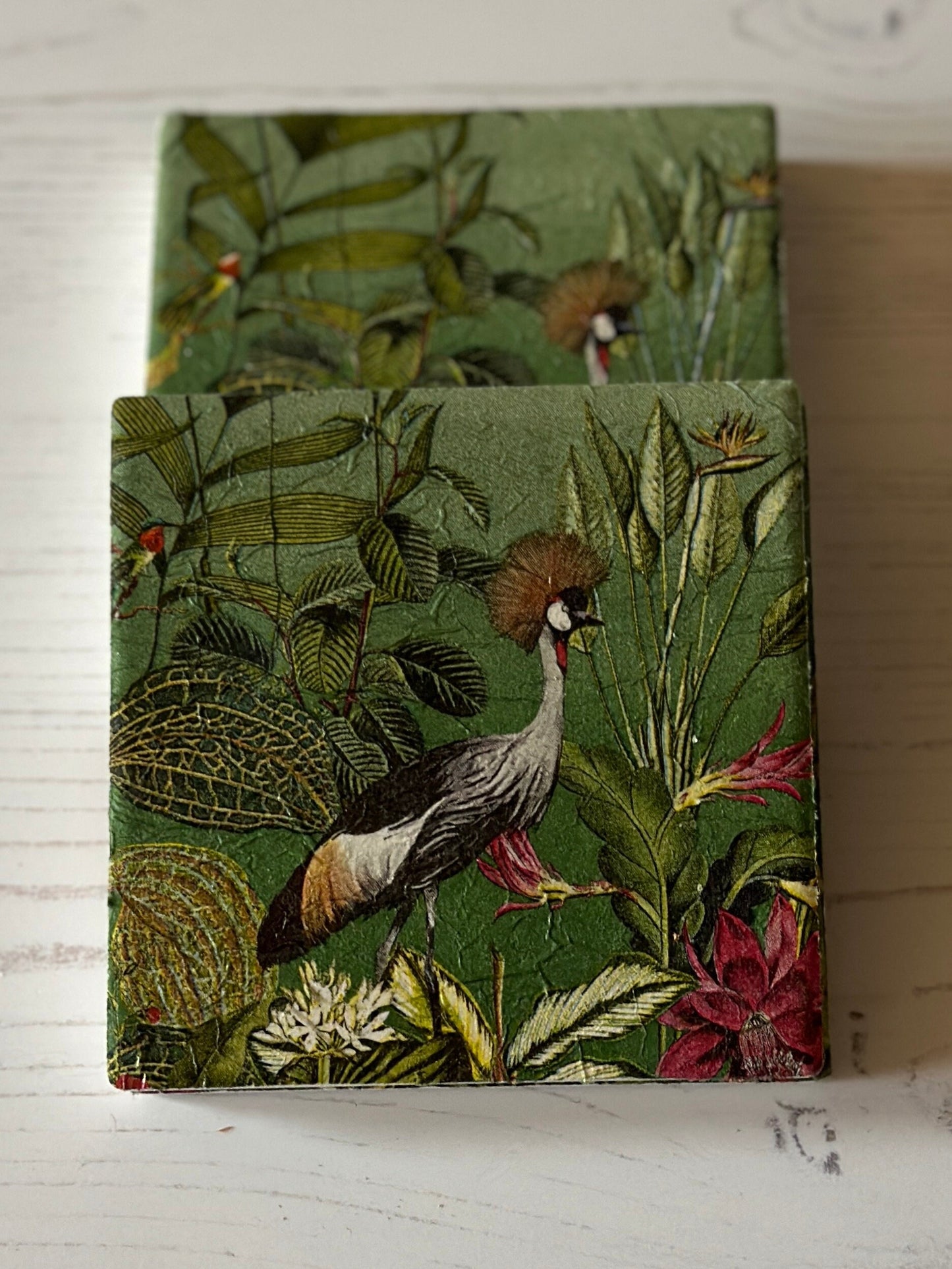 Bird in Jungle Coaster Set