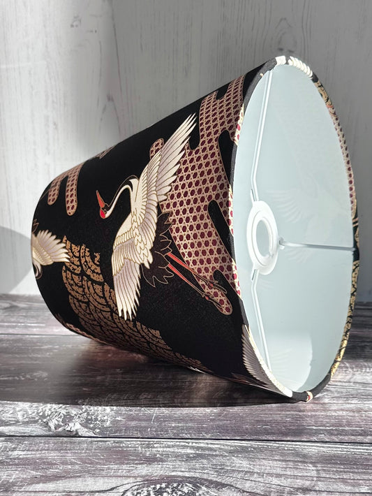 Empire lampshade Flying Cranes