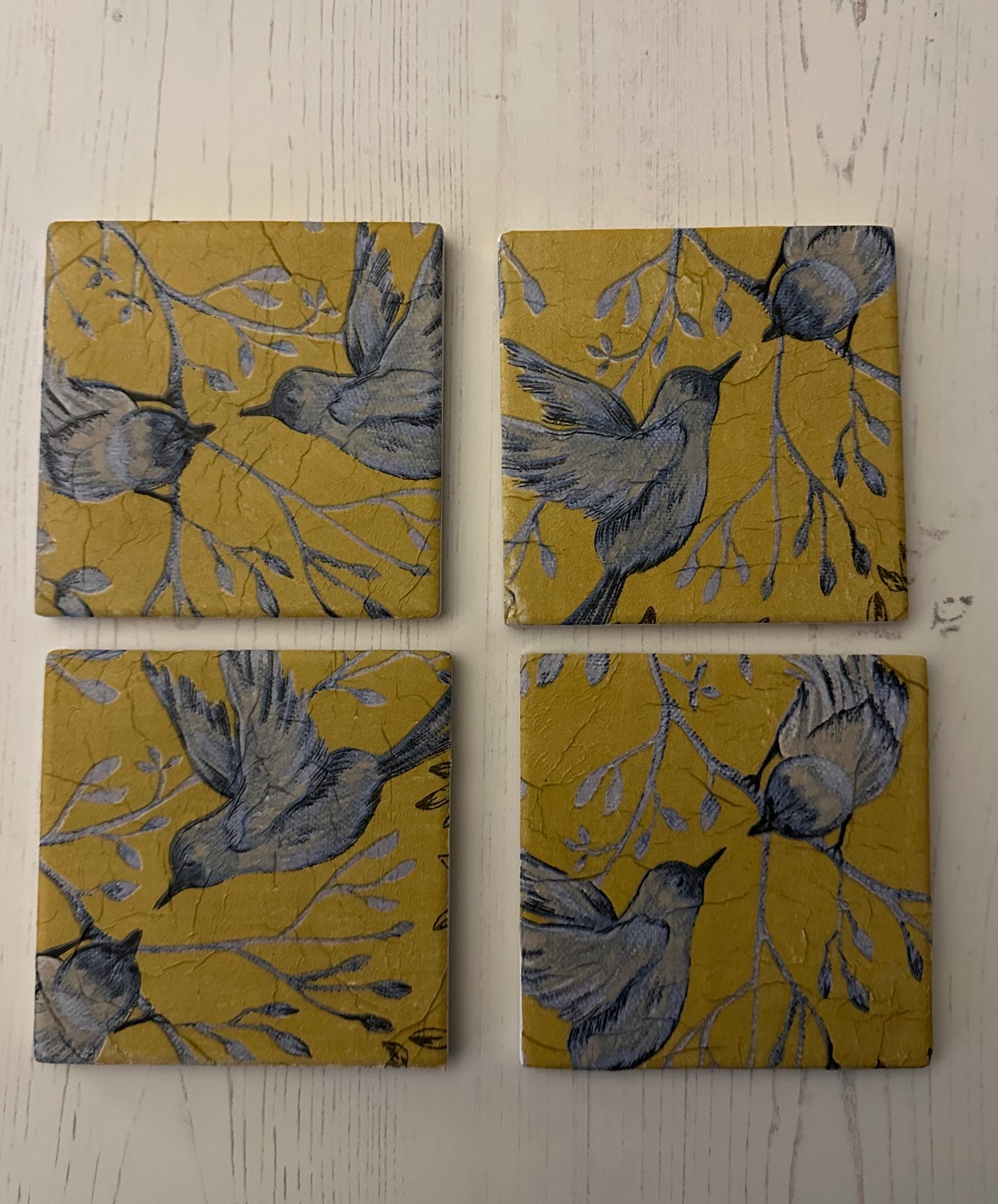 Yellow Bird Coaster Set