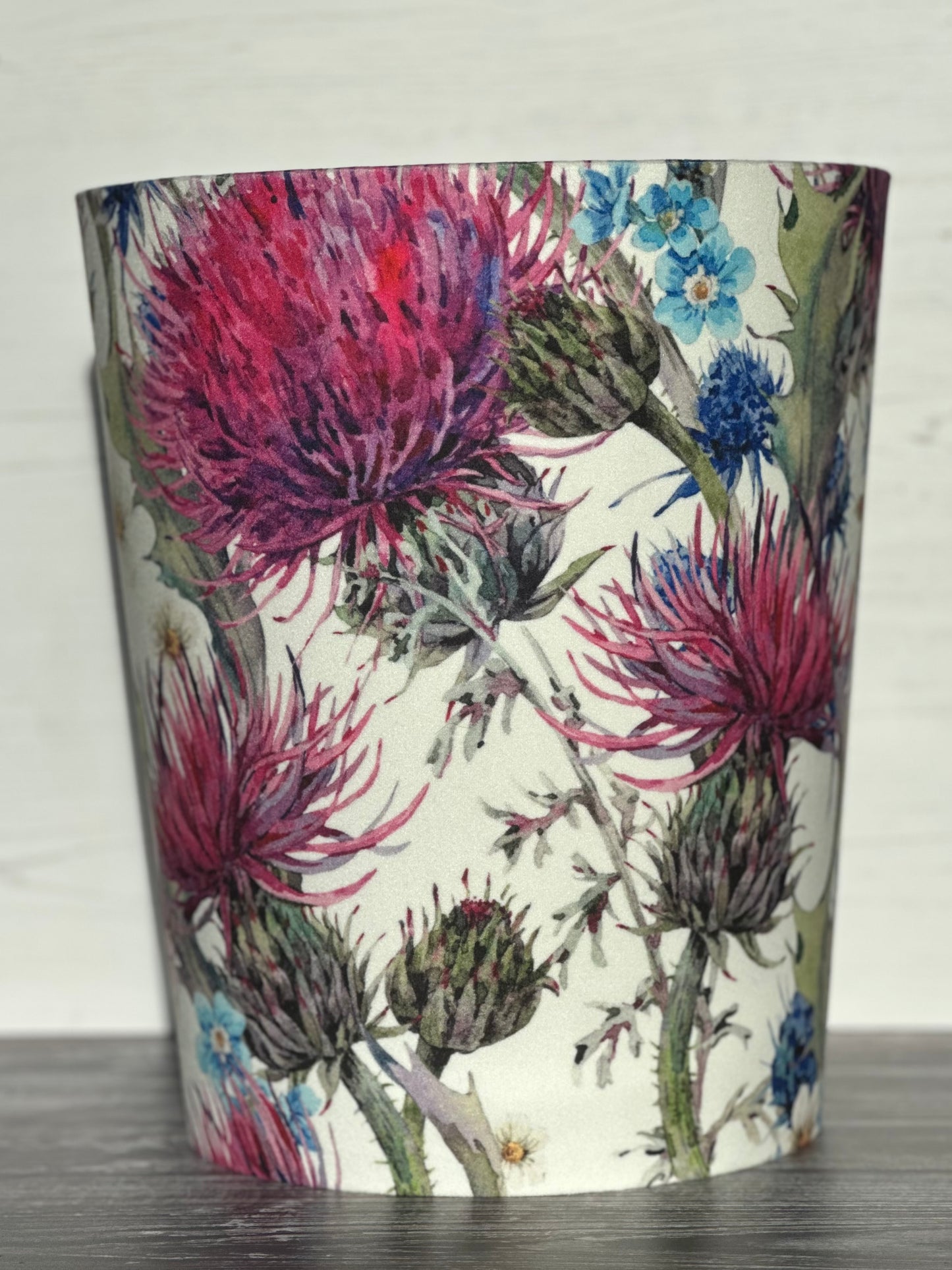 Thistle fabric paper bin