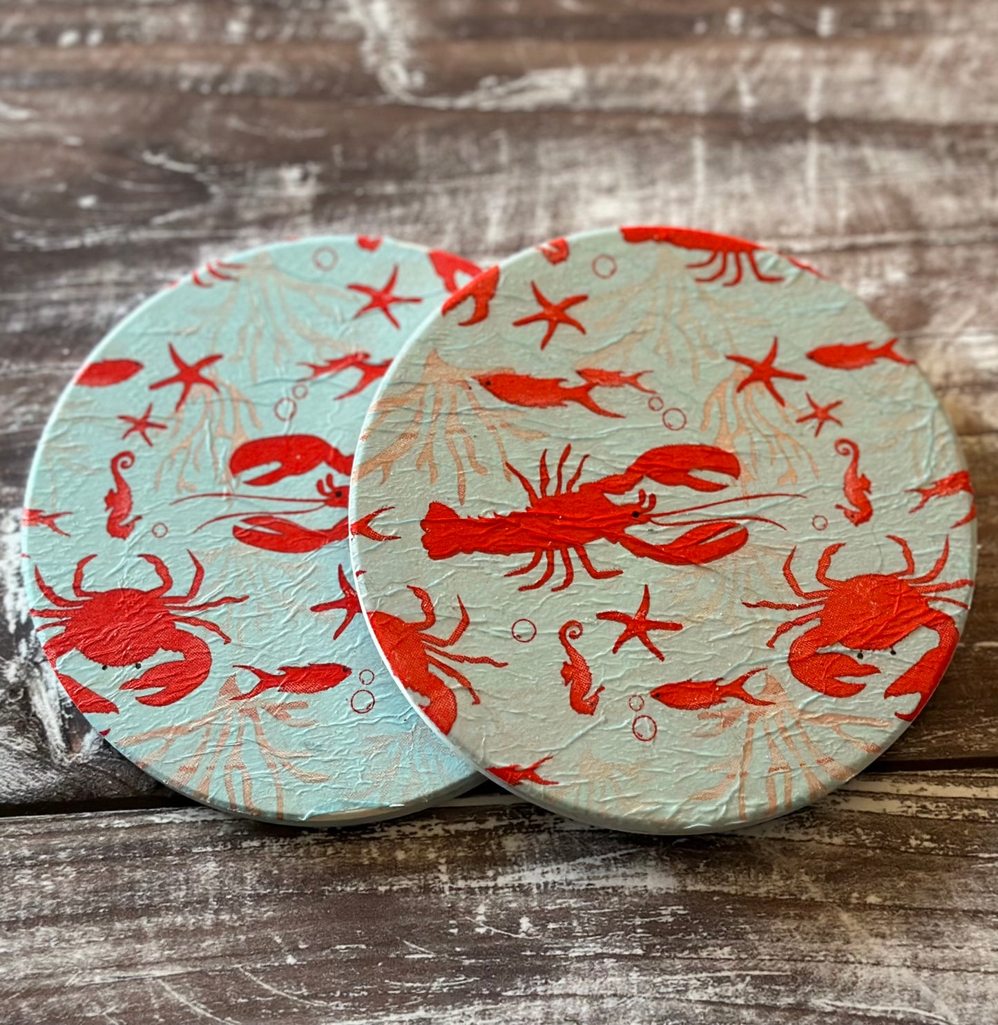 Lobster coaster set