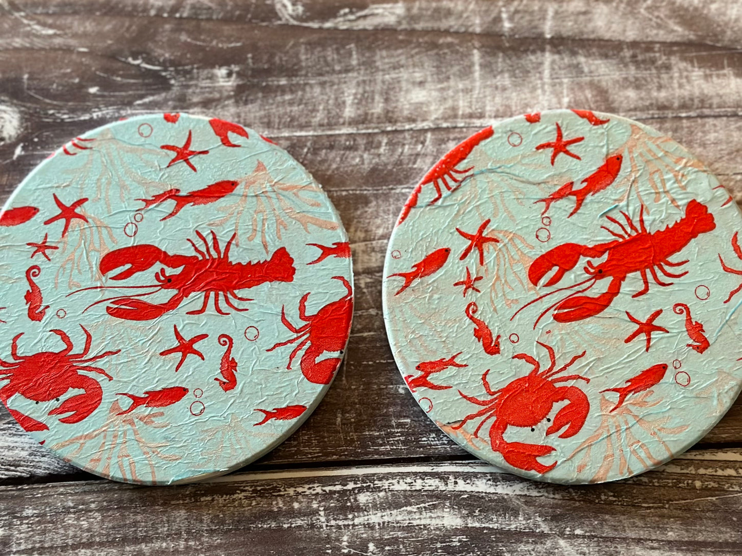 Lobster coaster set