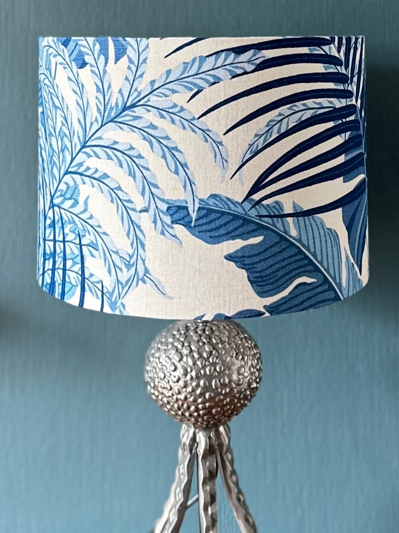 Sanderson Manila Blue/Linen Lampshade