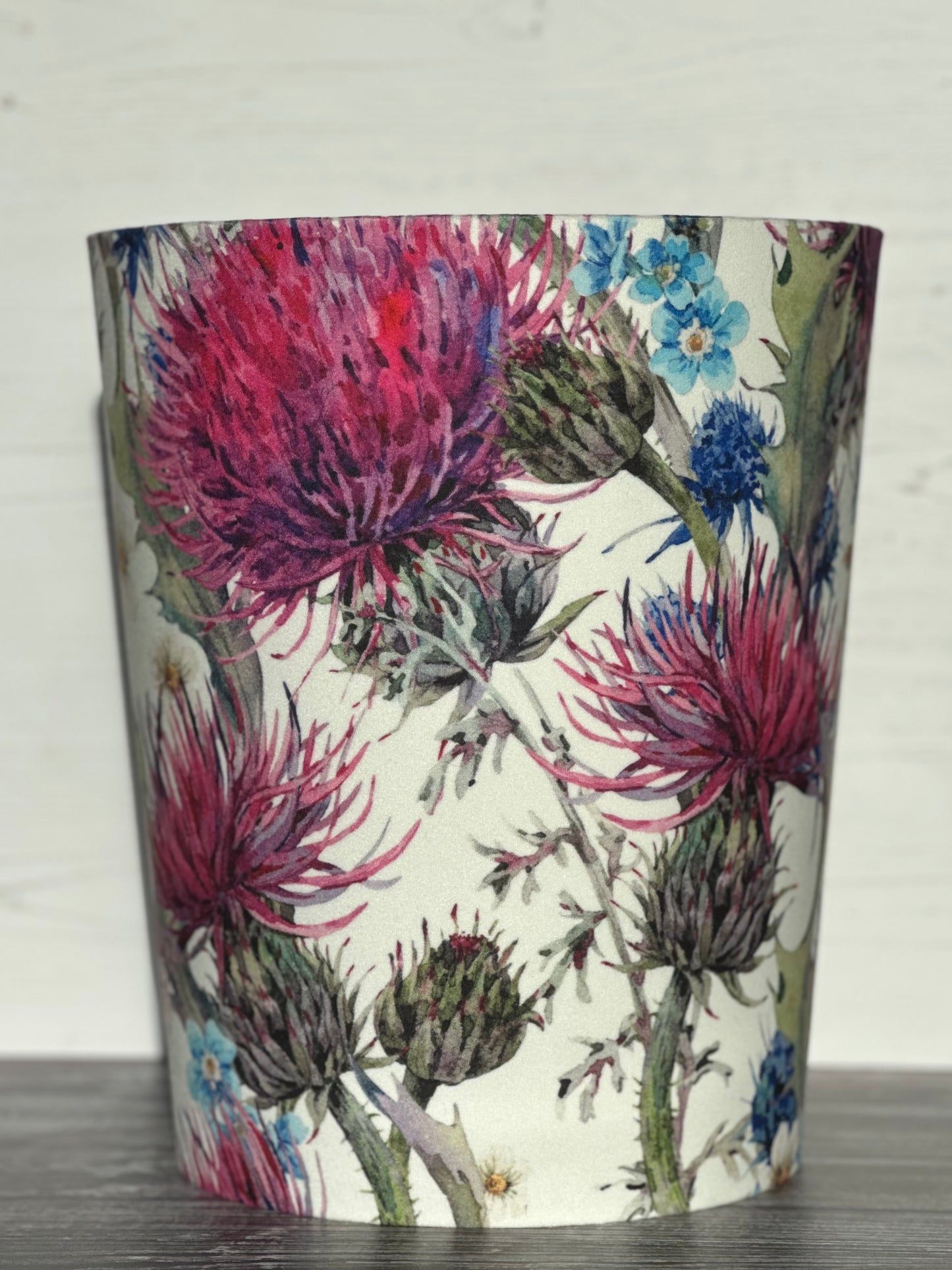 Thistle fabric paper bin