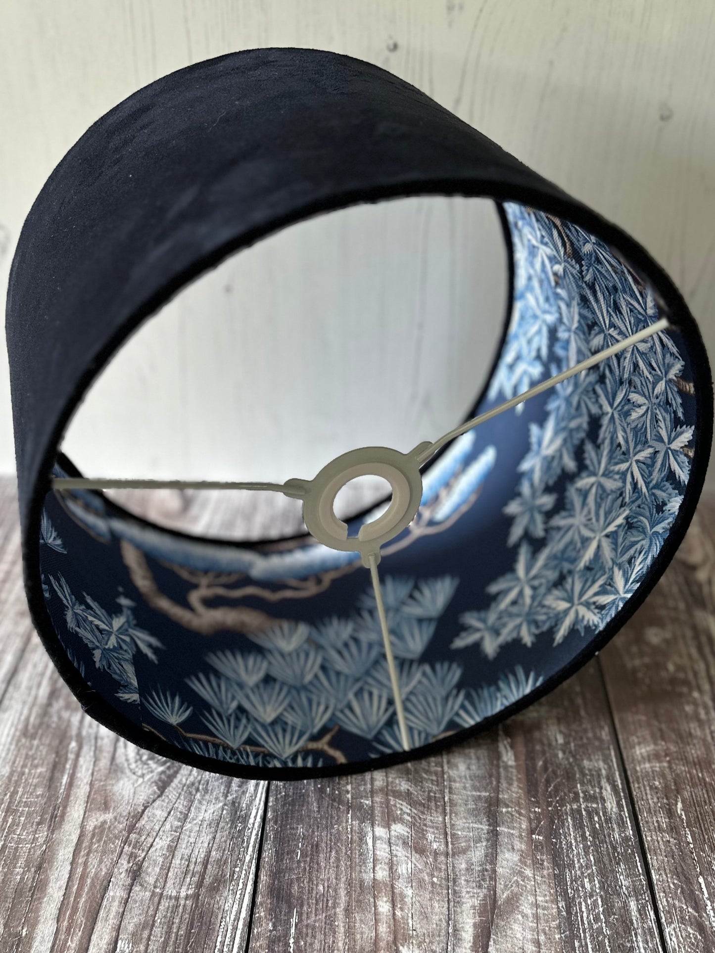 Double Sided Lampshade Blue Forest