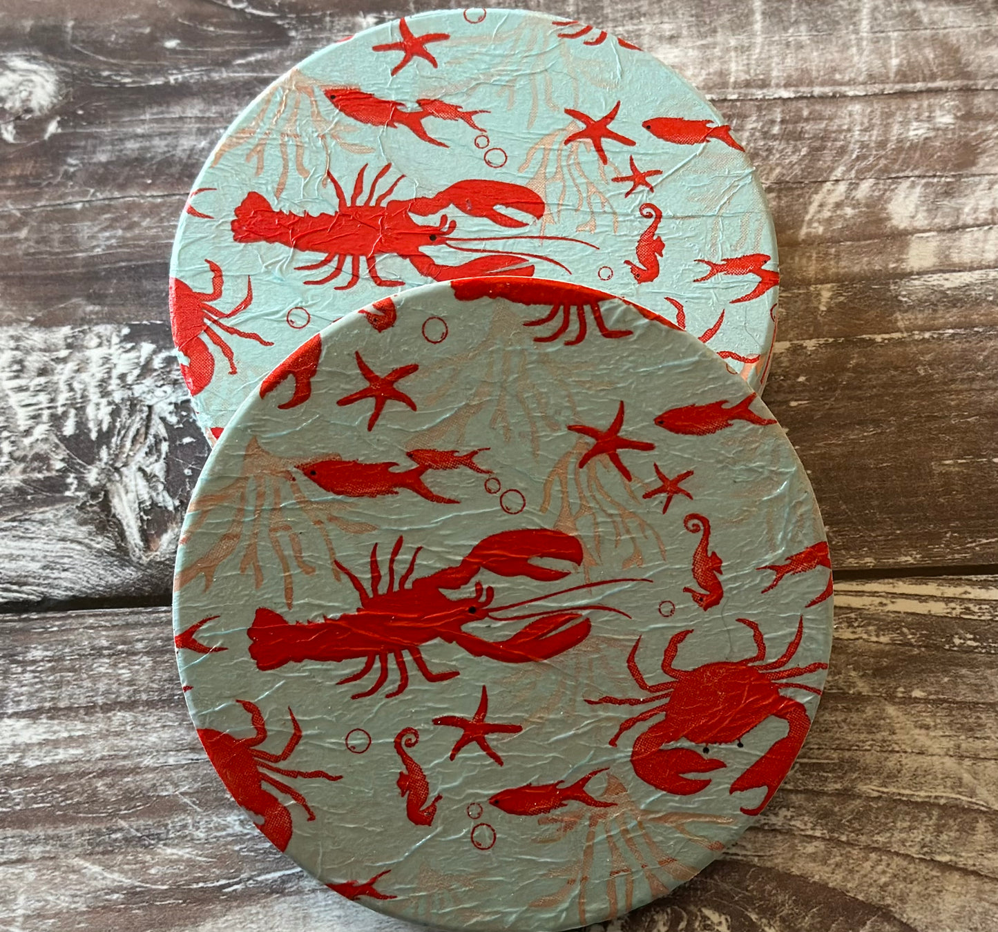 Lobster coaster set