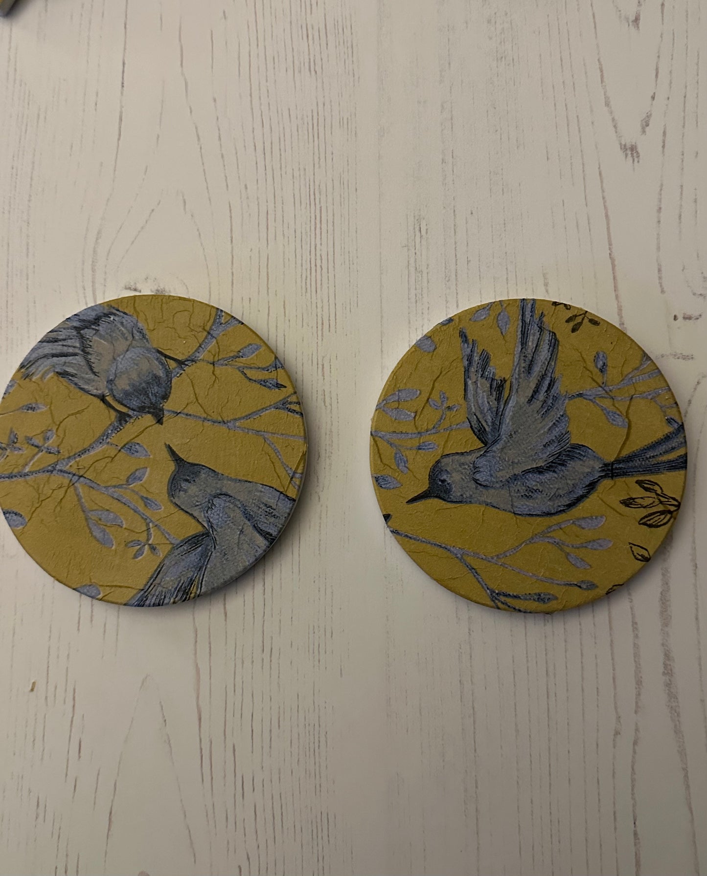 Yellow Bird Coaster Set