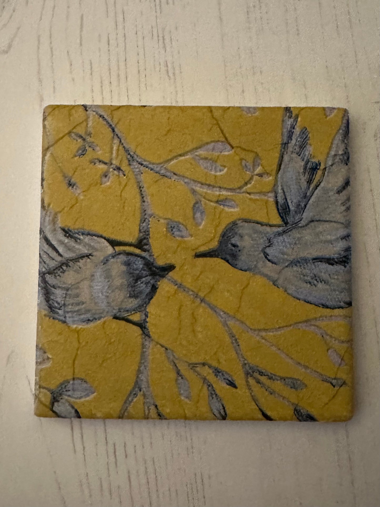 Yellow Bird Coaster Set