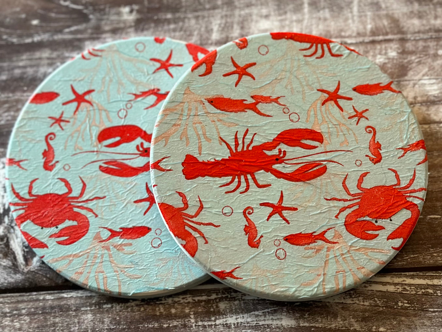 Lobster coaster set