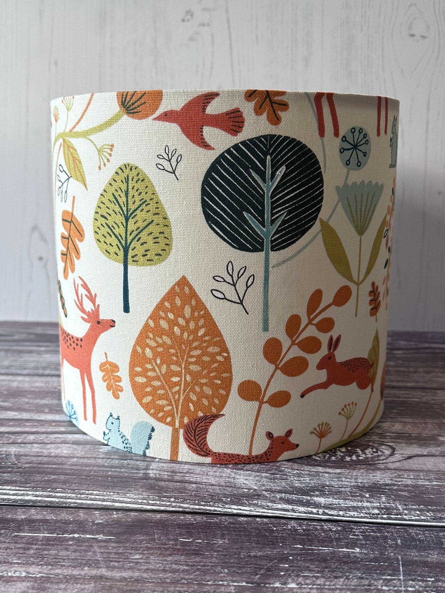 Scandi Woodland Pattern Lampshade