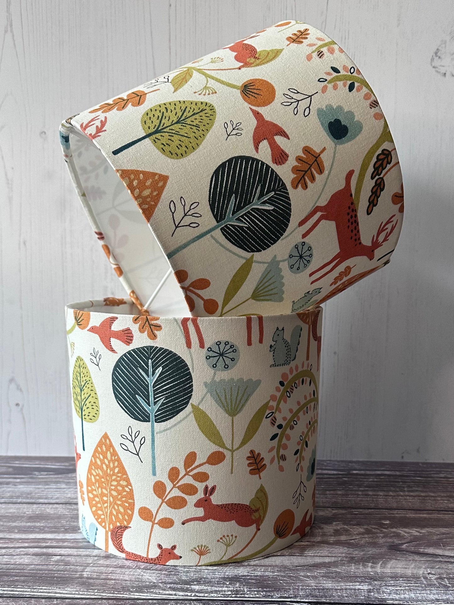 Scandi Woodland Pattern Lampshade