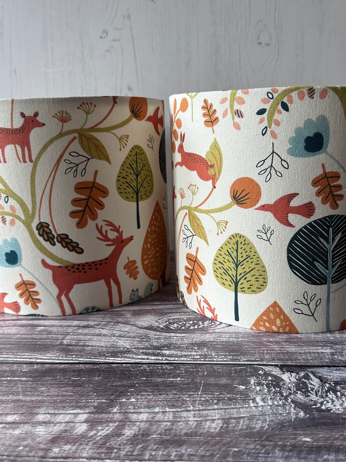 Scandi Woodland Pattern Lampshade