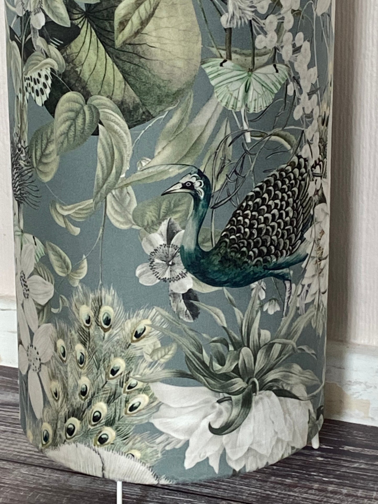 Peacock Grey Floor Lamp