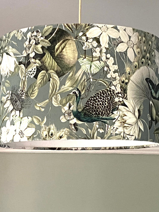 Peacock Pattern Lampshade