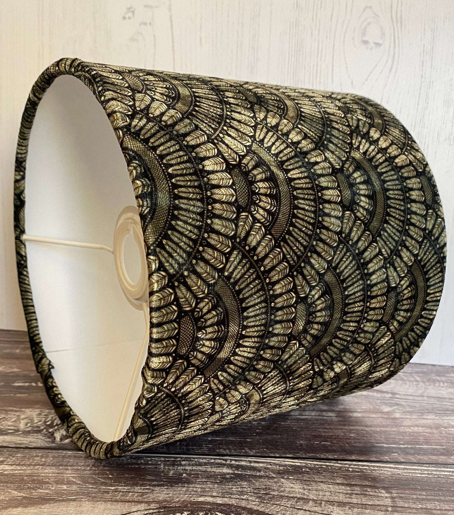 Art Deco Fan Black & Gold Lampshade