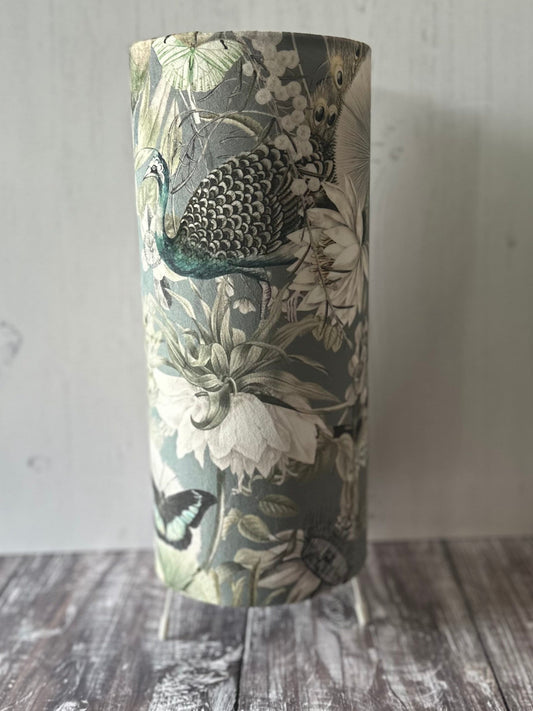 Peacock Table Lamp Grey